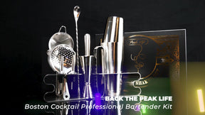 A Cocktail Set with Stand that Truly Stands Out! - Silver Color.